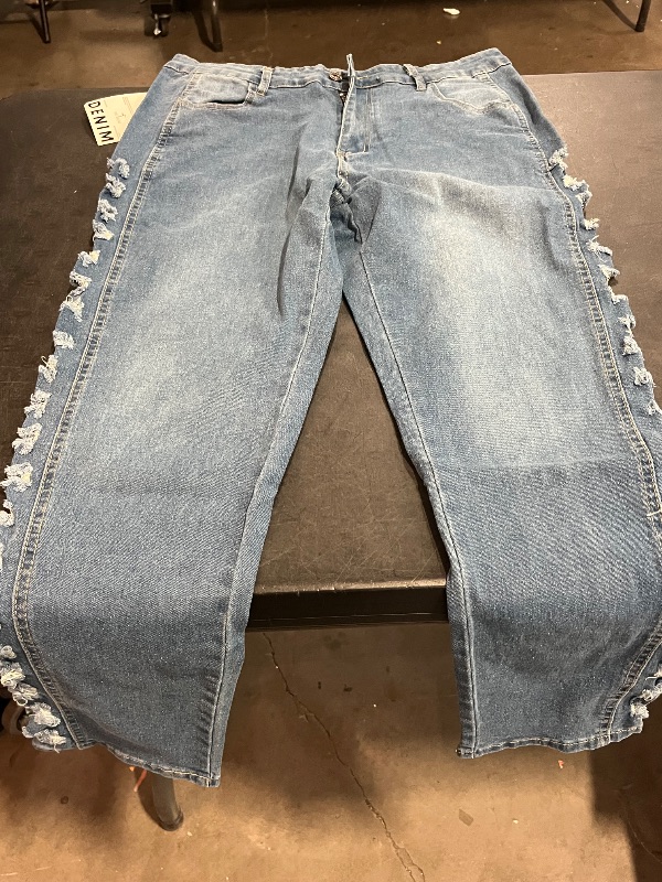 Photo 1 of (XXL) Womens High Waisted Distressed Denim Skinny Jeans 