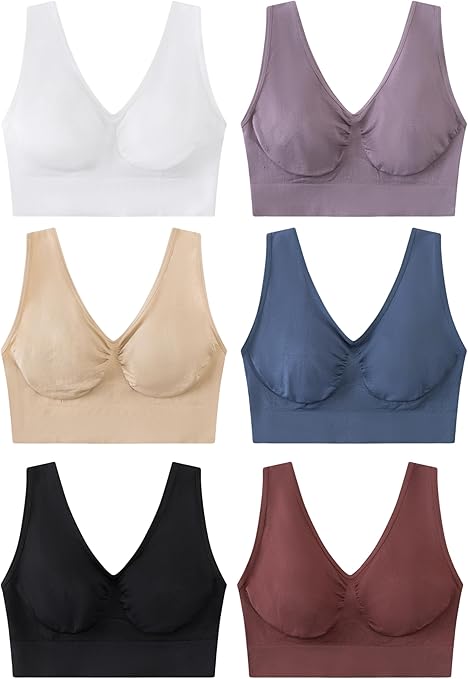 Photo 1 of (L) Women's Wireless Free-Support Bra Full Coverage Sleep Bralette
