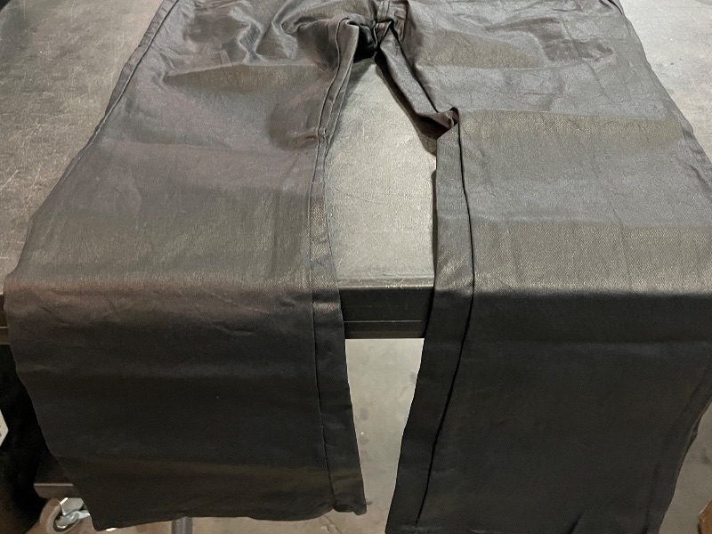 Photo 1 of (XL) Womens Black Leather Pants Wide Leg 