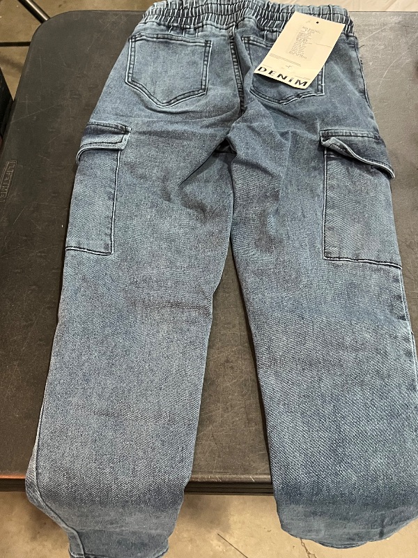 Photo 1 of (S) Womens Denim Jeans With Pockets and String Ties 