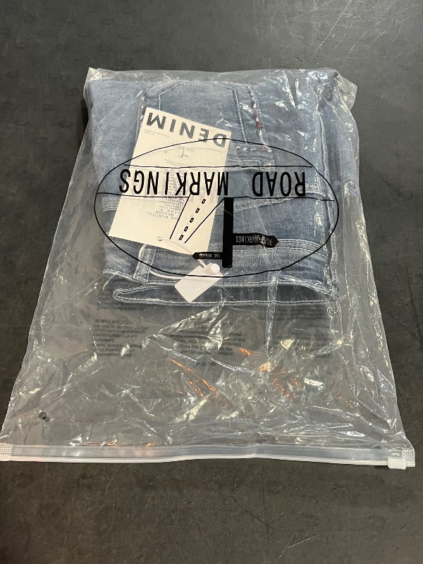 Photo 1 of (L) Womens Denim Shorts with Rigged Bottoms and Designs on Back 