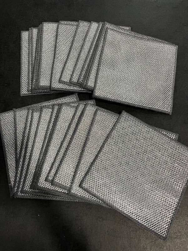 Photo 1 of 20 Pcs New Upgrade Steel Wire Dishcloth : Double-Layer Steel Wire Cleaning Cloth,Powerful Cleaning Non-Scratch Wire Dishcloth Rag for Cookware, Sinks, Dishes, Stove Tops (7.87 '' x 7.87 '')
