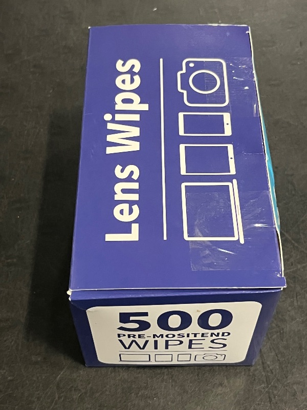 Photo 1 of Lens Wipes for Eyeglasses - Pre-moistened Eyeglass Lens Cleaning Wipes - 500 Lens Wipes Individually Wrapped Sracth-Free Streak-Free Eye Glasses Wipes Lens Cleaner for Sunglass & Camera Lens