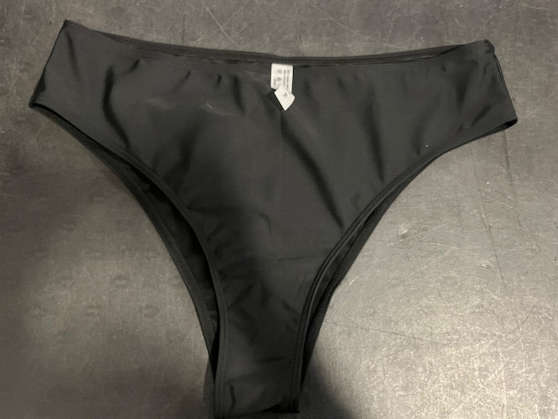 Photo 1 of (XL) Womens Black Bikini with Rainbow Shoulders 