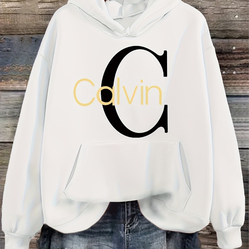 Photo 1 of (2XL) *Different Color** Womens Casual Hooded SweatShirt Letter Print Calvin C 