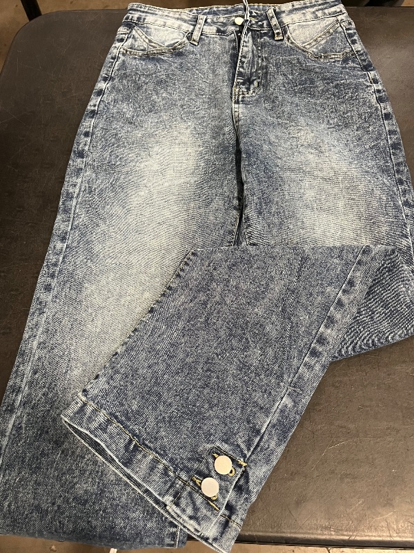 Photo 1 of (S) Womens Skinny Leg Jeans Medium Wash Denim Jeans