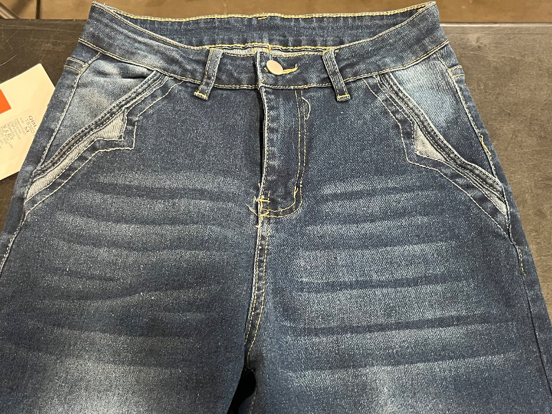 Photo 1 of (M) Womens Dark Wash Wide Leg Denim Jeans , Bootcut Jeans 