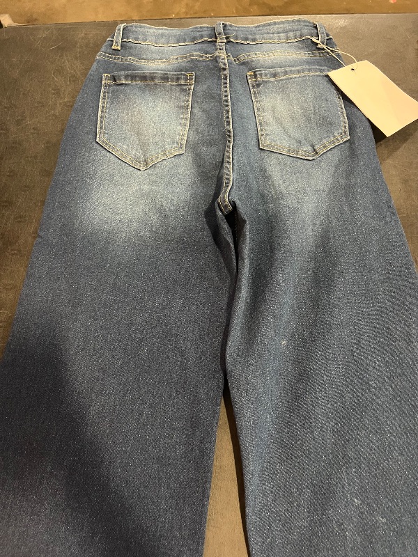 Photo 1 of (M) Womens Dark Wash Wide Leg Denim Jeans , Bootcut Jeans 