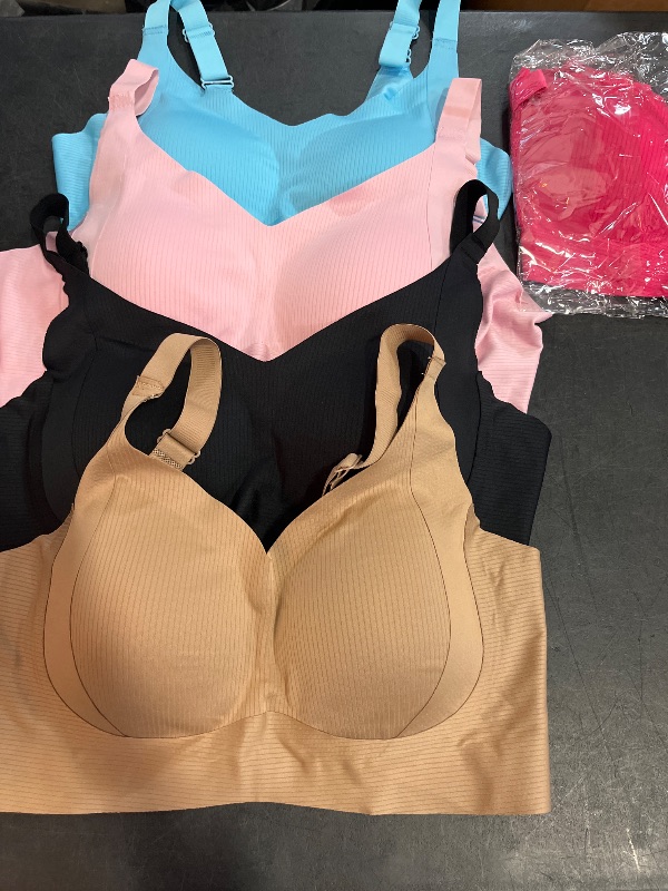 Photo 1 of (3XL) 5 Pc Womens Seamless Bras with Wide Shoulder
