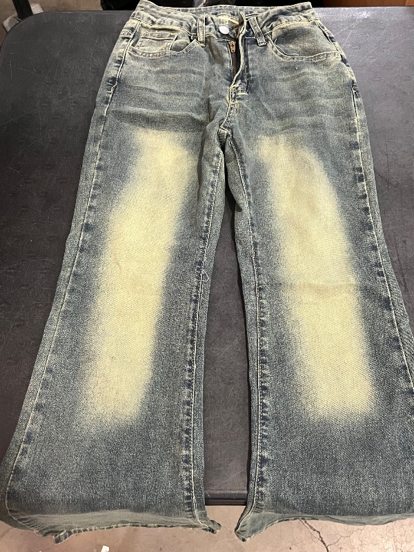 Photo 1 of (XS) Vintage Women Jeand with Pattern on Butt