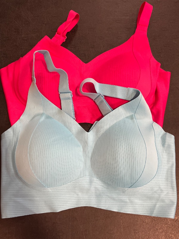 Photo 1 of (L) Super Firming Bra, Women's Ribbed Push Up Adjustable Wireless Bra, Wire-Free Non-Marking Skin-Friendly Push-Up Bras, 7 Pack