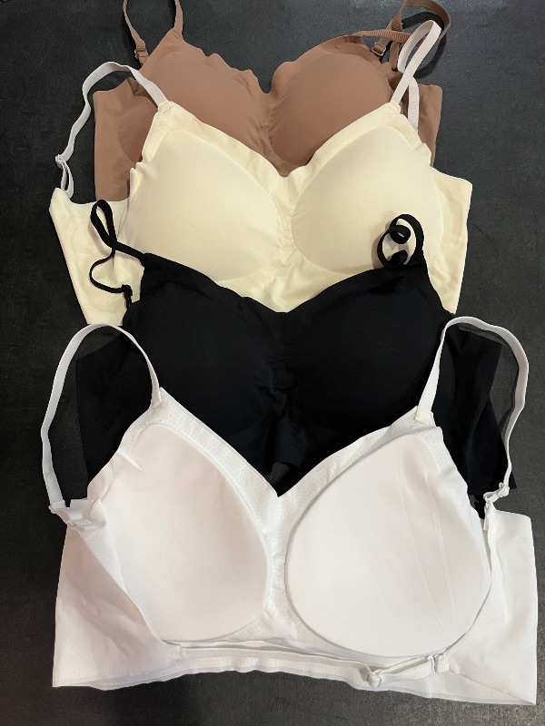 Photo 1 of (XXL) Womens Wireless Bras with Open Back , 4 Pack