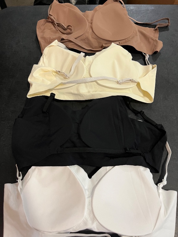Photo 1 of (XXL) Womens Wireless Bras with Open Back , 4 Pack