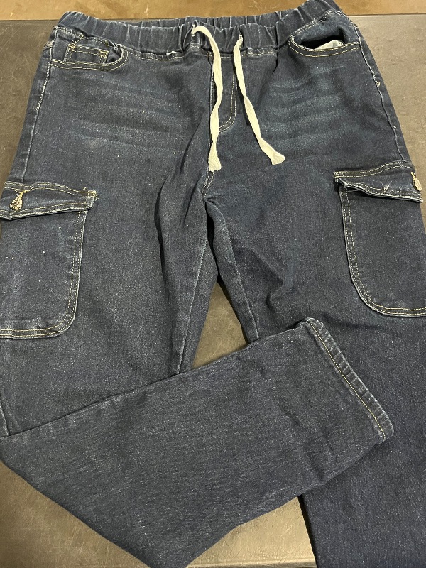 Photo 1 of (XXL)  Ladies' Workwear Jeans, Drawstring Waist, Practical Multi Pocket DesignVersatile In All Seasons Christmas Outfit Women,Winter Clothes For Women New Years Outfit Women Vacation Outfits Women Birthday Dresses For Women Y2k Pants Baggy Jeans Women