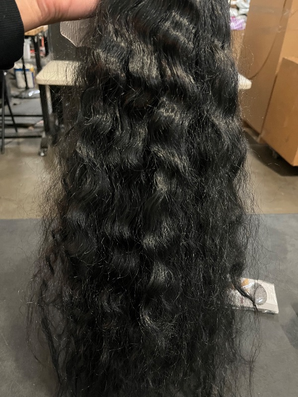 Photo 1 of 24 Inch Wear And Go Glueless Wigs Human Hair Pre Cut 250% Density Water Wave 5x5 HD Lace Closure Wigs