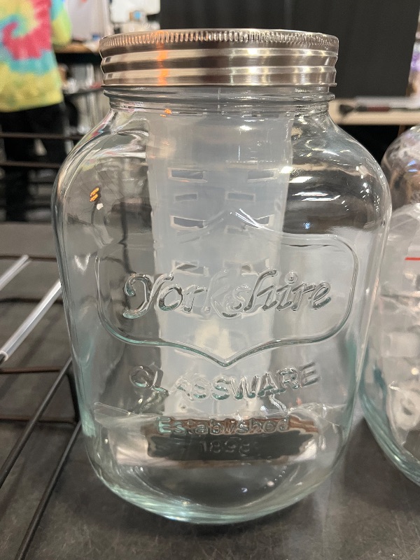 Photo 1 of 1 Gallon Glass Drink Dispensers For Parties 2PACK.Beverage Dispenser,Glass Drink Dispenser With Stand And Stainless Steel Spigot 100% Leakproof.Lemonade Dispenser With Ice Cylinder.Laundry Detergent
