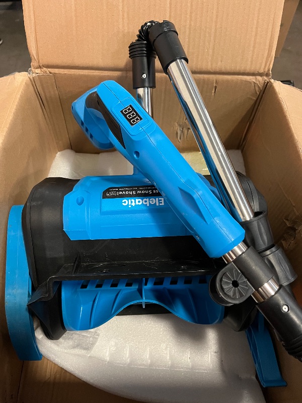 Photo 1 of 21V 14'' Cordless Snow Shovel Kit,4Ah Battery & Charger, High Power Snow Blower, Directional Plate & Auxiliary Handle, Portable Electric Winter Thrower for Deck, Steps, Patio, Driveway & Sidewalk

