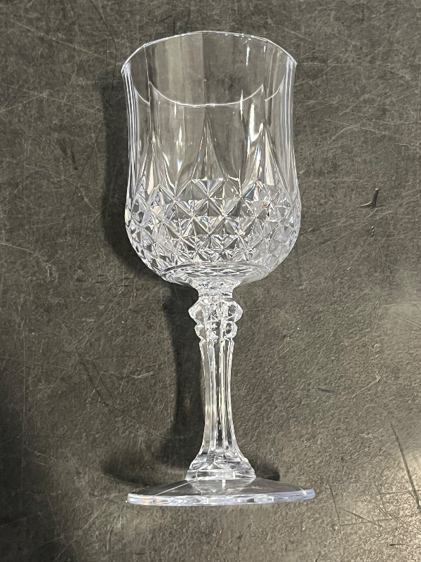 Photo 1 of 16 Only** Plastic Wine Glasses, Plastic Goblets Vintage Style Cordial Drinking Glasses for Wedding Reception, Grand Event Party Supplies, Valentine’s Day (48, Transparent)