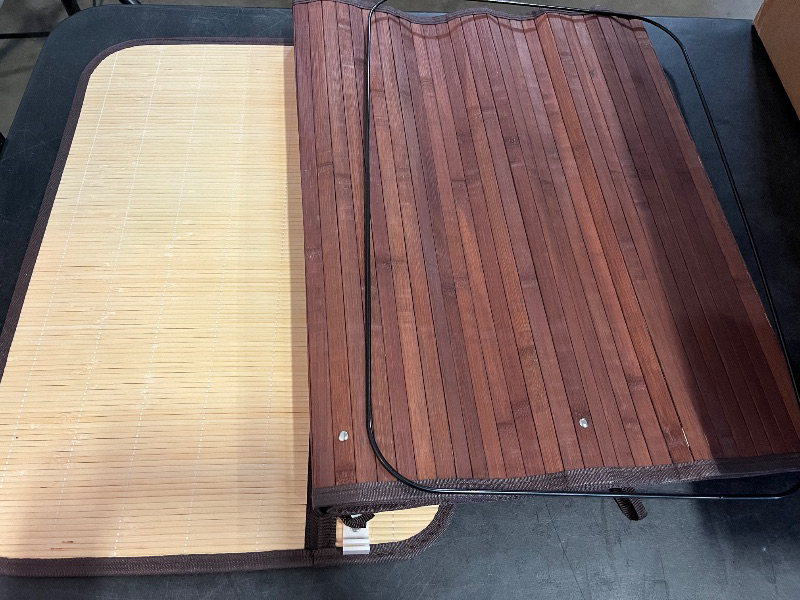 Photo 1 of 150L Laundry Hamper with lid, 3-Section Clothes Laundry Basket with Handles, Large Collapsible Bamboo Baskets for Bedroom, Bathroom, Dorm, Brown
