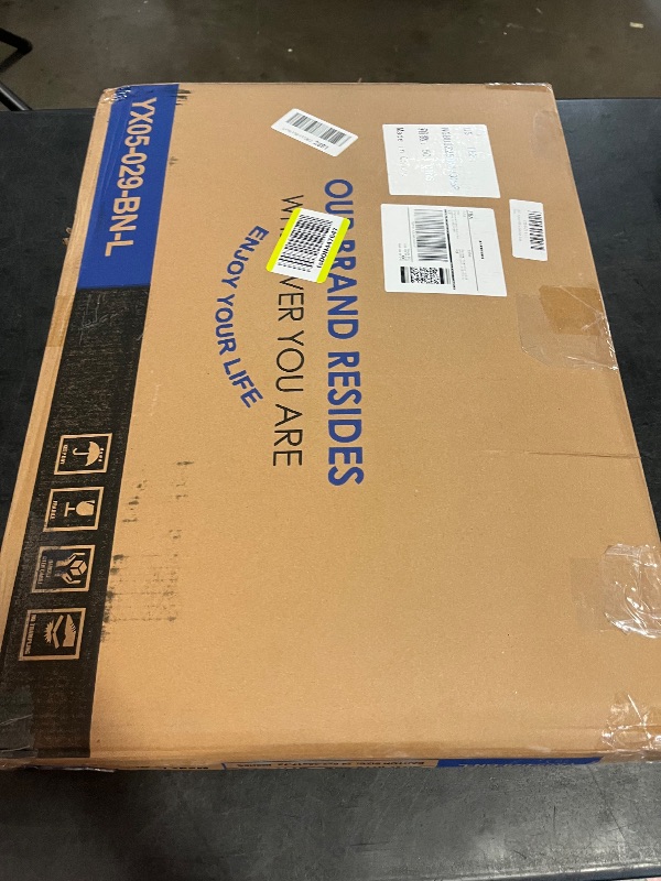 Photo 1 of 150L Laundry Hamper with lid, 3-Section Clothes Laundry Basket with Handles, Large Collapsible Bamboo Baskets for Bedroom, Bathroom, Dorm, Brown
