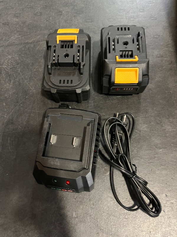 Photo 1 of 40V Brushless Cordless Snow Shovel, 13-Inch Electric Snow Blower with 2X 4.0Ah Batteries & Charger, Battery-Powered Snow Removal with 16.5FT Throw Distance for Patio, Deck, Driveway,YELLOW