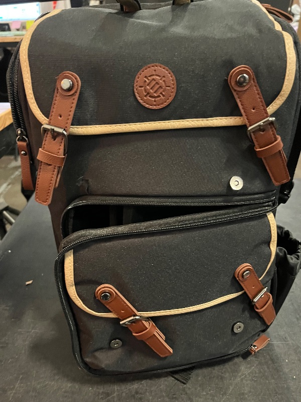 Photo 1 of ENHANCE Designer Edition TCG Backpack - MTG Deck Bag Card Binder Space, TCG Deck Box Storage, MTG Playmat Holder - Card Storage Compatible with Magic the Gathering, Pokemon, Lorcana (Canvas Black)
