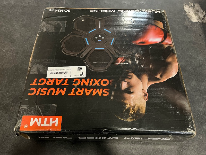 Photo 1 of Music Boxing Machine - Smart Bluetooth Boxing Training Machine, Wall-Mounted Punching Trainer with LED Display, 9 Modes & Boxing Gloves for Home Office Gym
