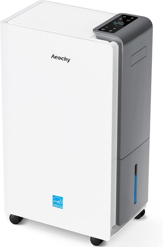 Photo 1 of 4500 Sq.Ft Energy Star Most Efficient 2025 Dehumidifier,AEOCKY Max 80 Pint/Day Smart Compressor Dehumidifier with Drain Hose, Intelligent Humidistat,for Basement,Bedroom,Home,Bathroom