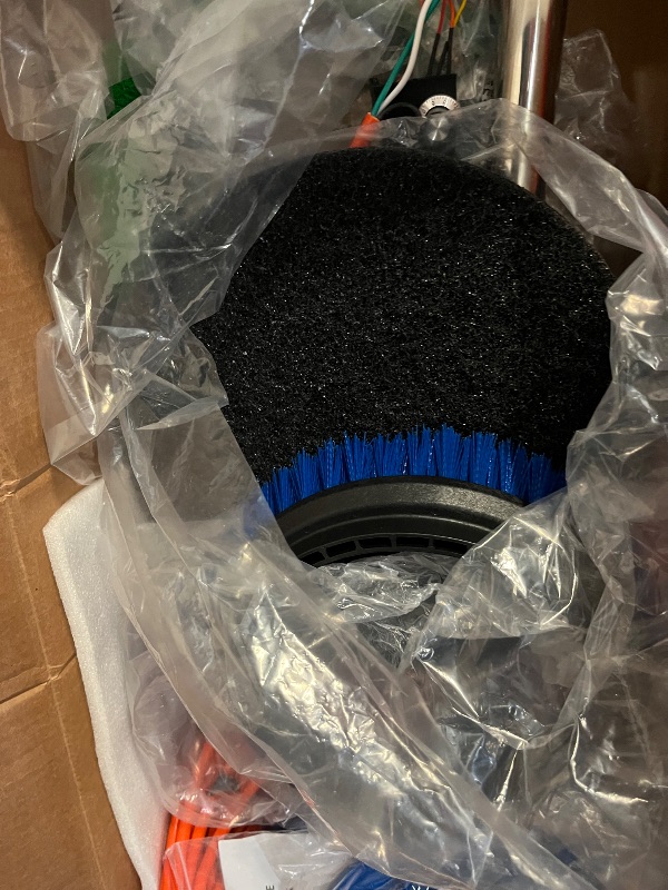 Photo 1 of Commercial Floor Scrubber Machine, 13" Heavy Duty Orbital Floor Cleaner Buffer and Polisher- Deep Cleaning Hard Floors and Carpets with Ease, 3 Brushes & 3 Cleaning Pads, Orb-6
