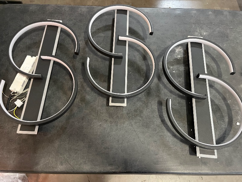 Photo 1 of 15.7" LED Ceiling Light, 2 Rings Design Flush Mount Ceiling Light with Remote Control, 35W Matte Black Dimmable 3000-6000K, Modern Light fixtures Ceiling for Bedroom Living Room Dining Room, 3 Pack 
