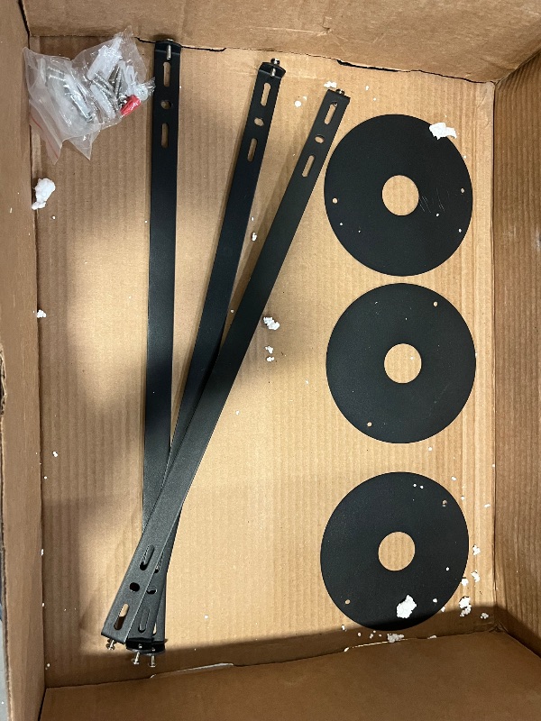 Photo 1 of 15.7" LED Ceiling Light, 2 Rings Design Flush Mount Ceiling Light with Remote Control, 35W Matte Black Dimmable 3000-6000K, Modern Light fixtures Ceiling for Bedroom Living Room Dining Room, 3 Pack 
