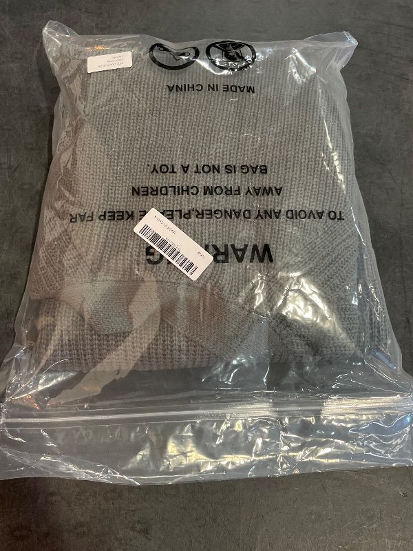 Photo 1 of (L) KIRUNDO Cardigan Sweaters for Women 2024 Fall Open Front Long Sleeve Loose Lightweight Knit Sweater Coat Without Pockets - Dark Grey
