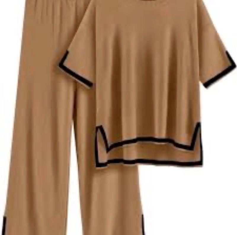 Photo 1 of (2XL) Urban Fabulous Womens Top and Bottom Set - Brown

