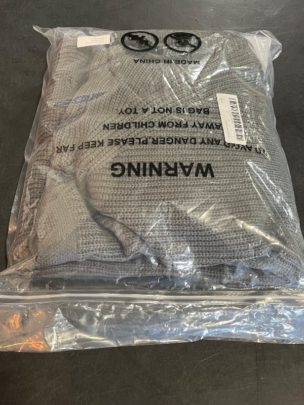 Photo 1 of (2XL) KIRUNDO Cardigan Sweaters for Women 2024 Fall Open Front Long Sleeve Loose Lightweight Knit Sweater Coat Without Pockets - Dark Grey
