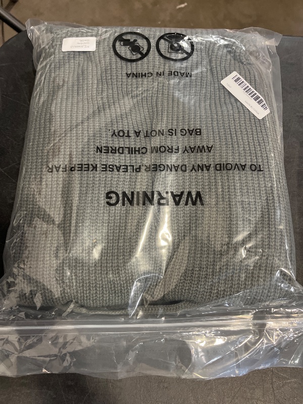 Photo 1 of (2XL) KIRUNDO Cardigan Sweaters for Women 2024 Fall Open Front Long Sleeve Loose Lightweight Knit Sweater Coat Without Pockets - Dark Grey
