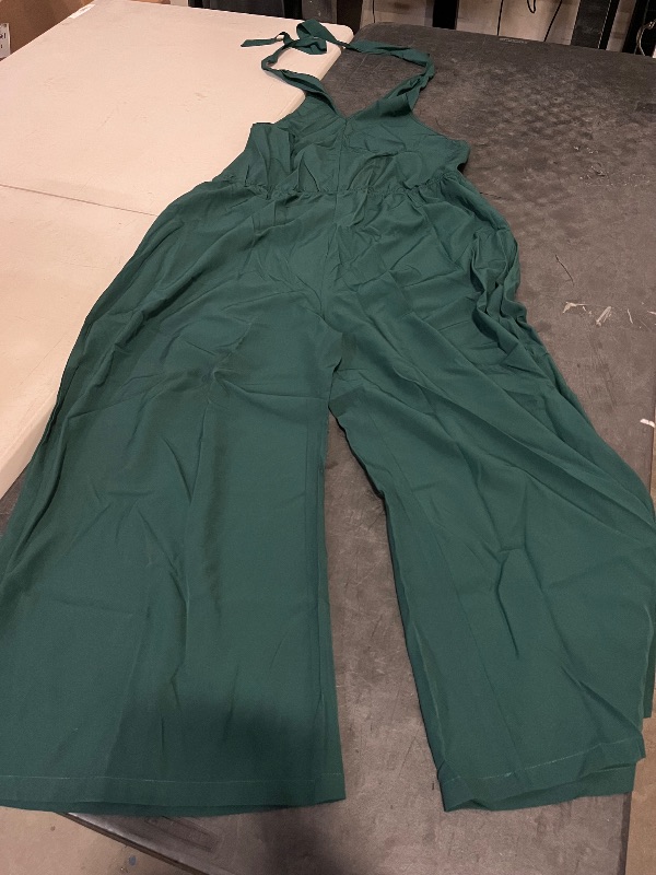 Photo 1 of (3XL) Womens Green Halter Romper