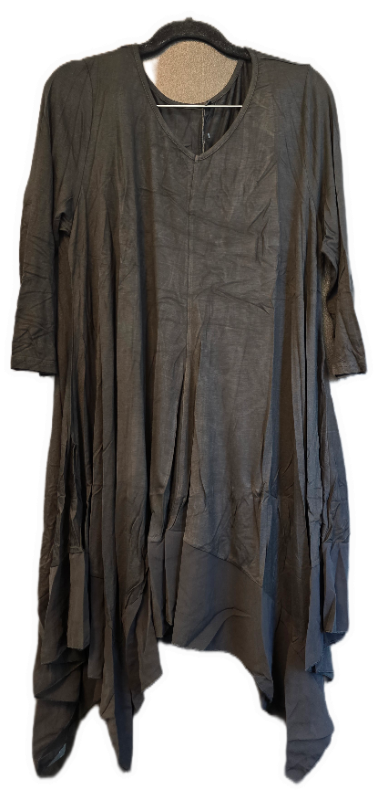 Photo 1 of (2XL) Womens Flowy Black Mini Dress