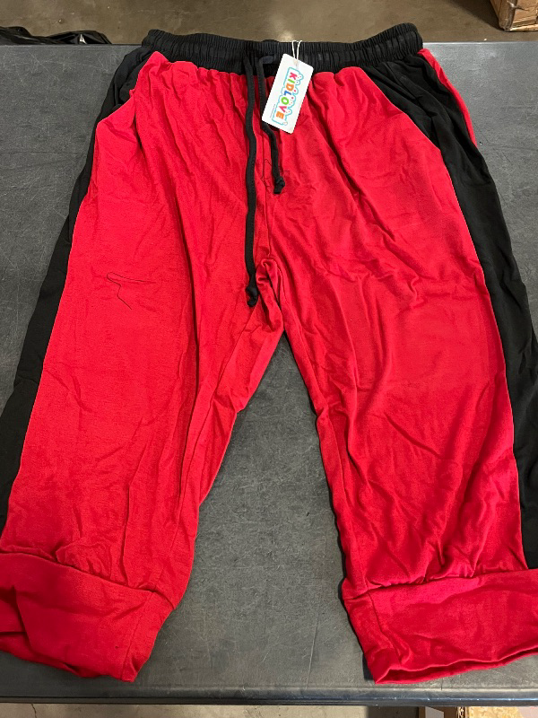 Photo 1 of (M) Capris For Kids Casual Crop Pants Loose Fit Comfy Drawstring Lounge Pants With Pockets