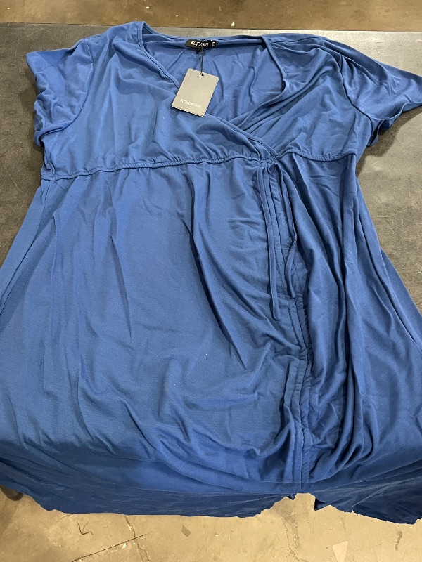 Photo 1 of (2XL) Blue Womens Dress Tie For Rouching New