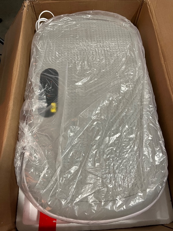 Photo 1 of MERACH Vibration Plate Exercise Machine, Vibration Plate 440 Lbs Capacity, Bluetooth and Silicone Pedal, Stimulate Deep Fat, Vibration Plate for Lymphatic Drainage, Vibrating for Weight Loss