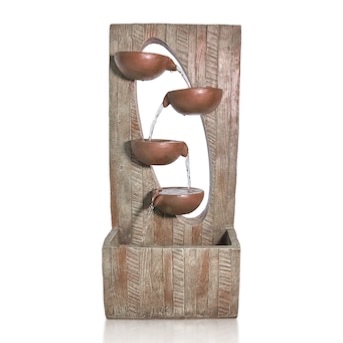 Photo 1 of  27.95-in H Resin Electric Powered Tiered Outdoor Fountain Pump Included