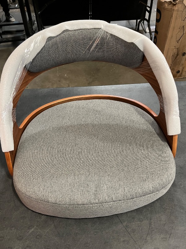 Photo 1 of Barstools Set of 2,Bar Height Bar Stools for Kitchen Island,30.3 Inch Modern Upholstered Bar Chair, Swivel Bar Stools with Back and Wood Legs (Darkgray-Fabric)
