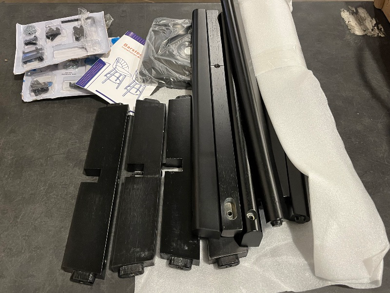 Photo 1 of Bar Stools Set of 2, 24” Swivel Counter Height Barstool with PU Leather Upholstered Seat, Hollow Curved Back, Solid Wood Legs & Metal Footrest, Kitchen Island Chairs for Dining Room, Camel