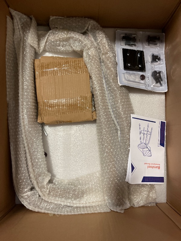 Photo 1 of Bar Stools Set of 1, 26" Swivel Counter Height Barstools with Walnut Bentwood Back and Legs, Mid-Century Modern Faux Leather Upholstered Bar Chairs for Kitchen Island, Café, Dining Room, Black