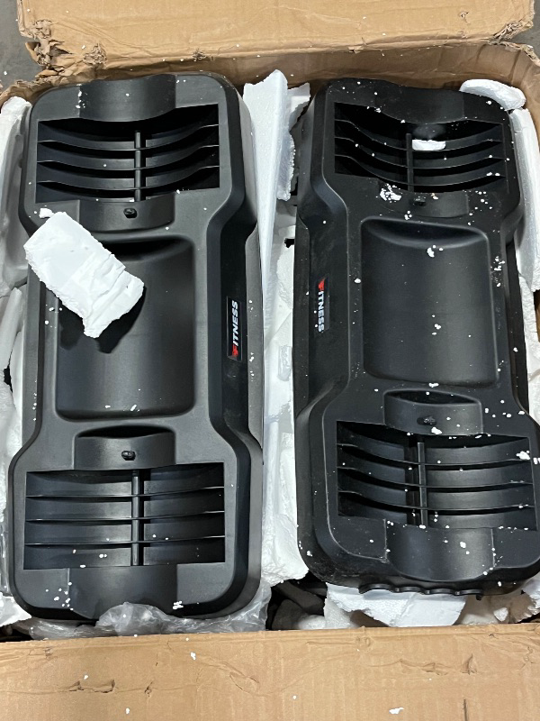 Photo 1 of 2026 Updated Adjustable Dumbbell Set of 2, 110lbs/50lbs Weights Dumbbell Set with Storage Box, 25lbs/55lbs Adjustable Weights with Anti-slip Silicone Grip, Weight Set For Home Gym Suit both Men and Women