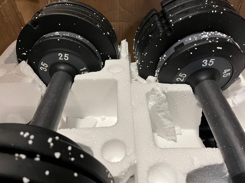 Photo 1 of 2026 Updated Adjustable Dumbbell Set of 2, 110lbs/50lbs Weights Dumbbell Set with Storage Box, 25lbs/55lbs Adjustable Weights with Anti-slip Silicone Grip, Weight Set For Home Gym Suit both Men and Women
