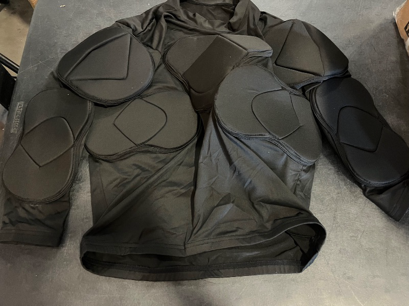 Photo 1 of (L) Men's Goalkeeper Shirt Padded Football Protective Gear for Men Training Suit Rib Protector for Soccer Basketball Paintball
