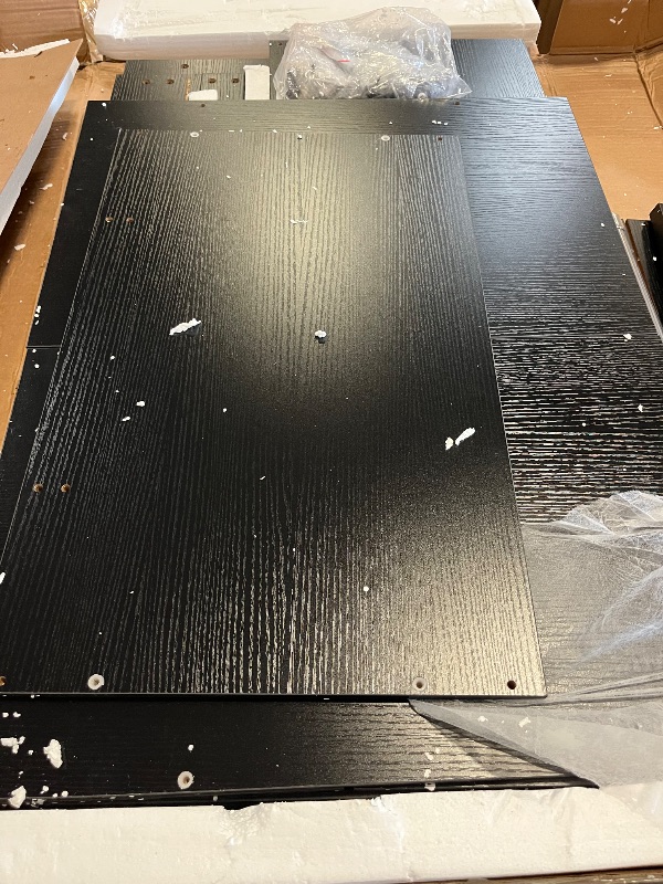 Photo 1 of Unikito Closet Systems, 6-14FT Walk in Closet Organizer with 8 Drawers and Mirror, 168" Large Wood Closets Insert with Tower, Sturdy Wardrobe Closets Garment Rack with Extendable Hanging Rods, Black