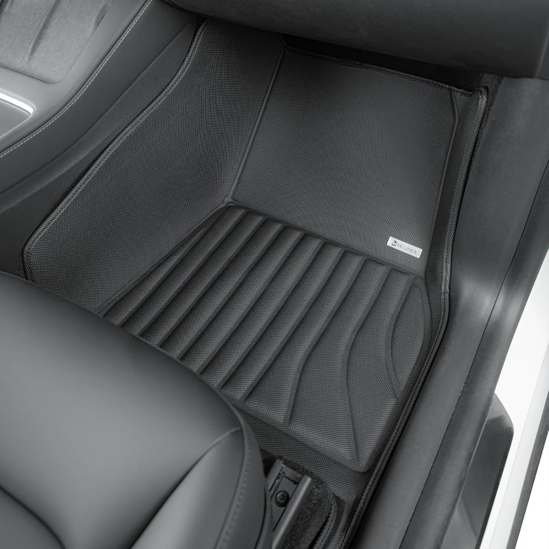 Photo 1 of SUPER LINER PCS Soft Floor Mats & Accessories Compatible with Tesla Model Y 5 Seat (2021-2024) – Custom Fit All Weather Full-Cabin Protection System
