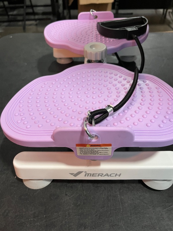 Photo 1 of *Purple* MERACH Waist Twister Machine Exercise, Ab Twist Board with 300 lbs Weight Capacity, Abs Workout for Slim Waist and Core Ab Exercise, Noiseless Home Gym Equipment for Women Men
